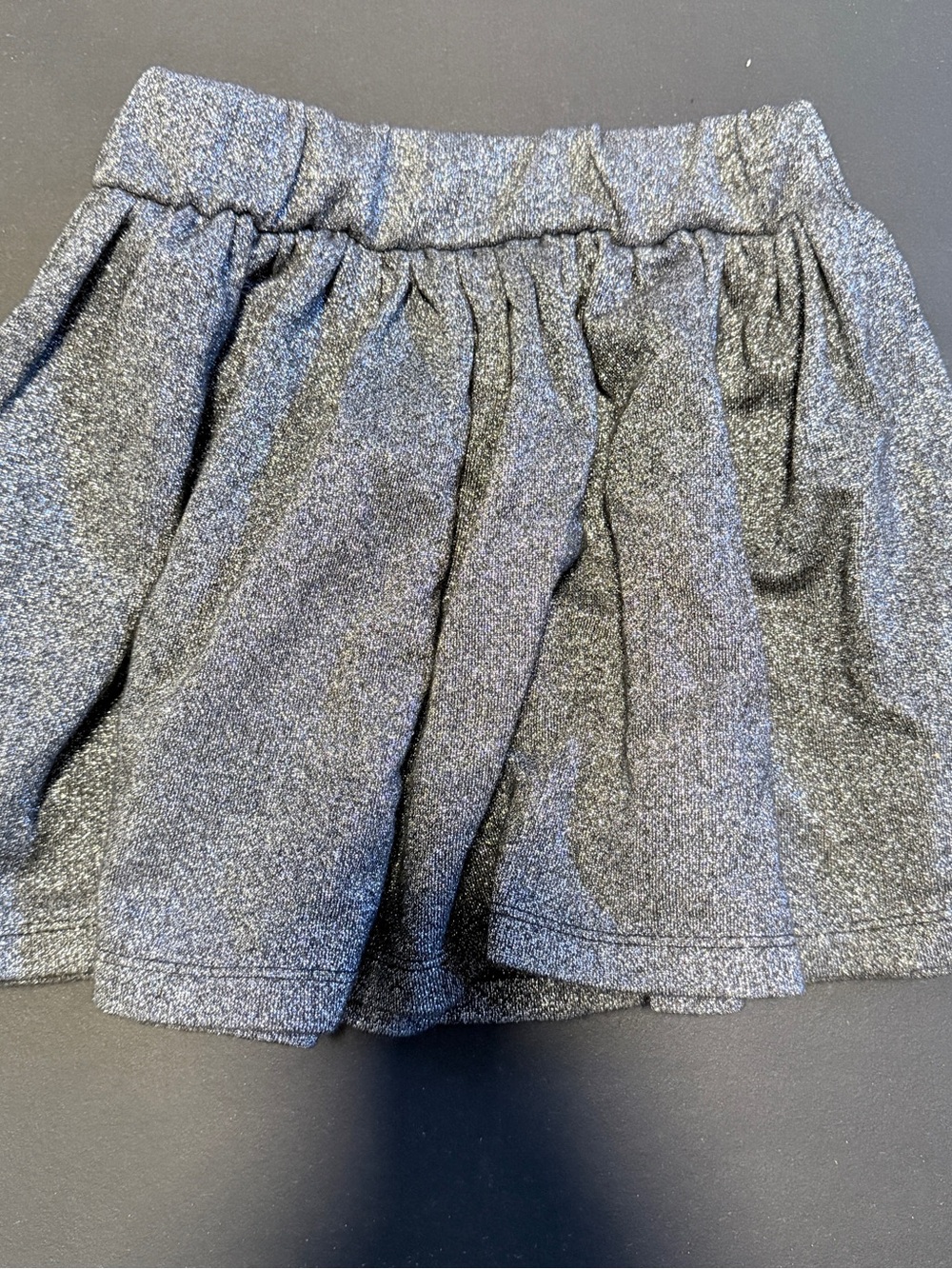 Finger In The Nose Sparkle Knit Mini Skirt - Silver